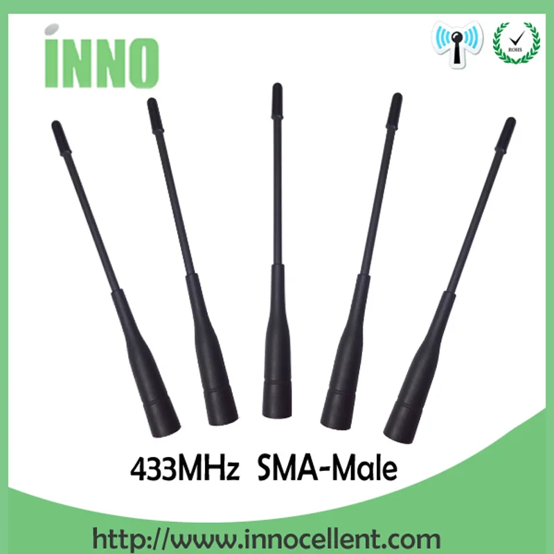 EOTH 10pcs 433mhz antenna 3dbi sma male lora antene pbx iot module lorawan signal receiver antena high gain