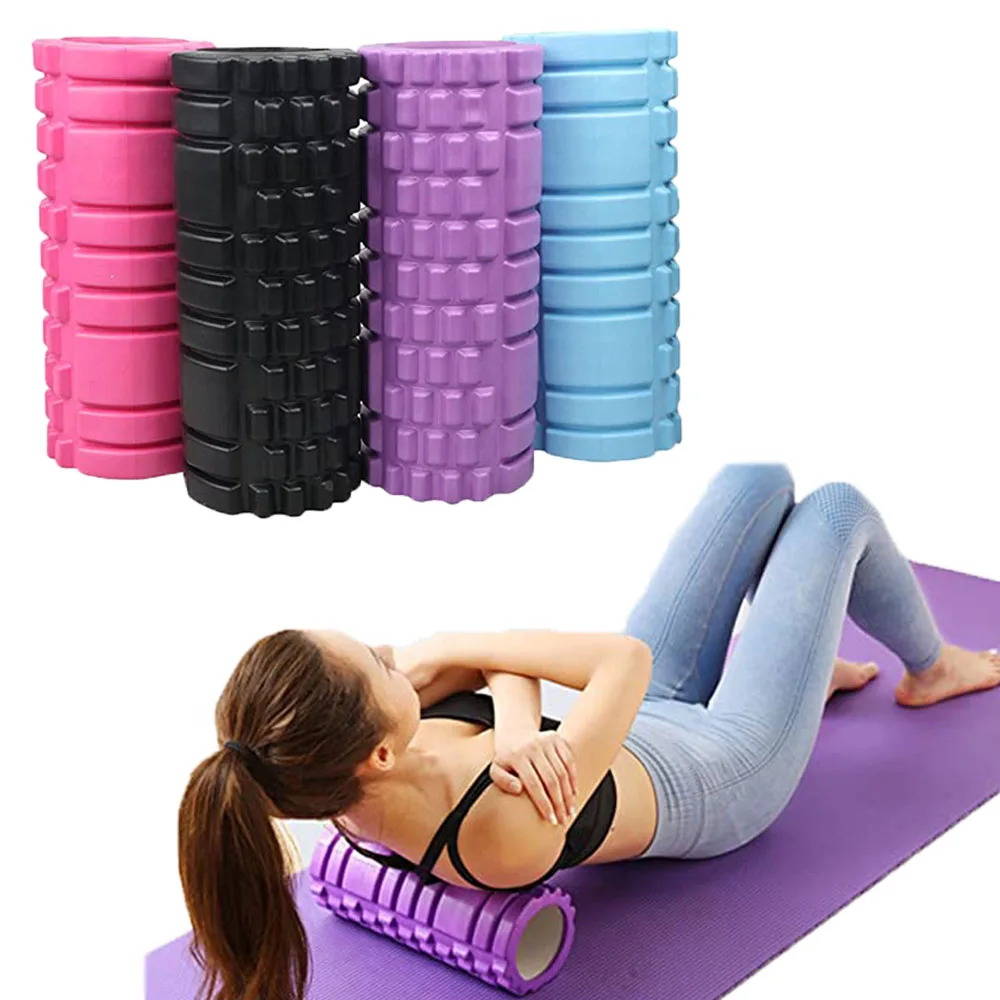 

33cm Yoga Column Sport Fitness Foam Massage Roller Exercise Soft Painless Foam Hollow Back Muscle Relax Gym Fitness Equipment