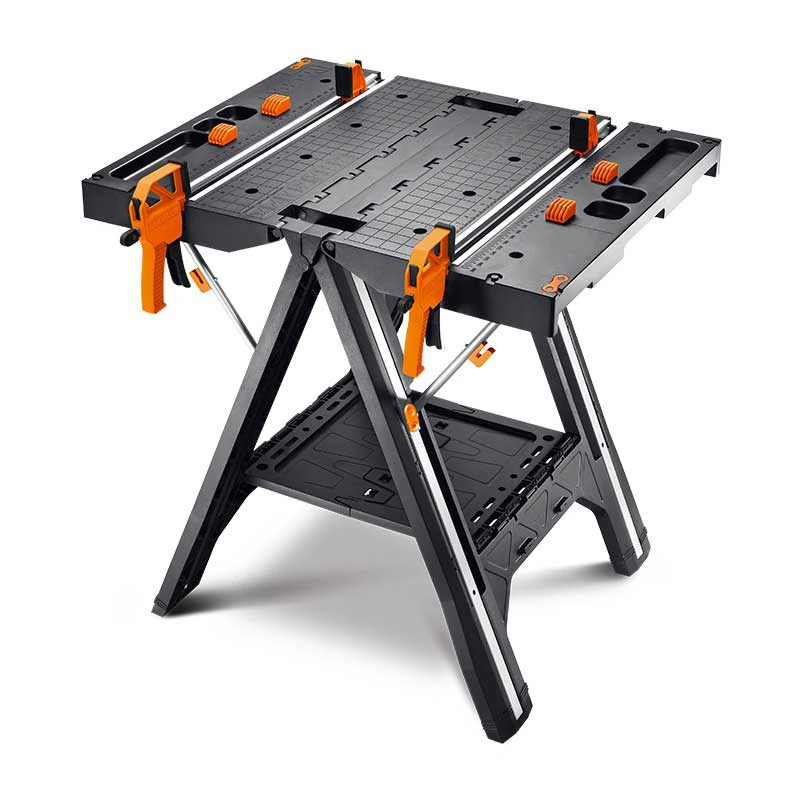 

WX051 Workbench Multifunctional Folding Woodworking Table DIY Portable Household Mobile Workbench Bearing 135kg