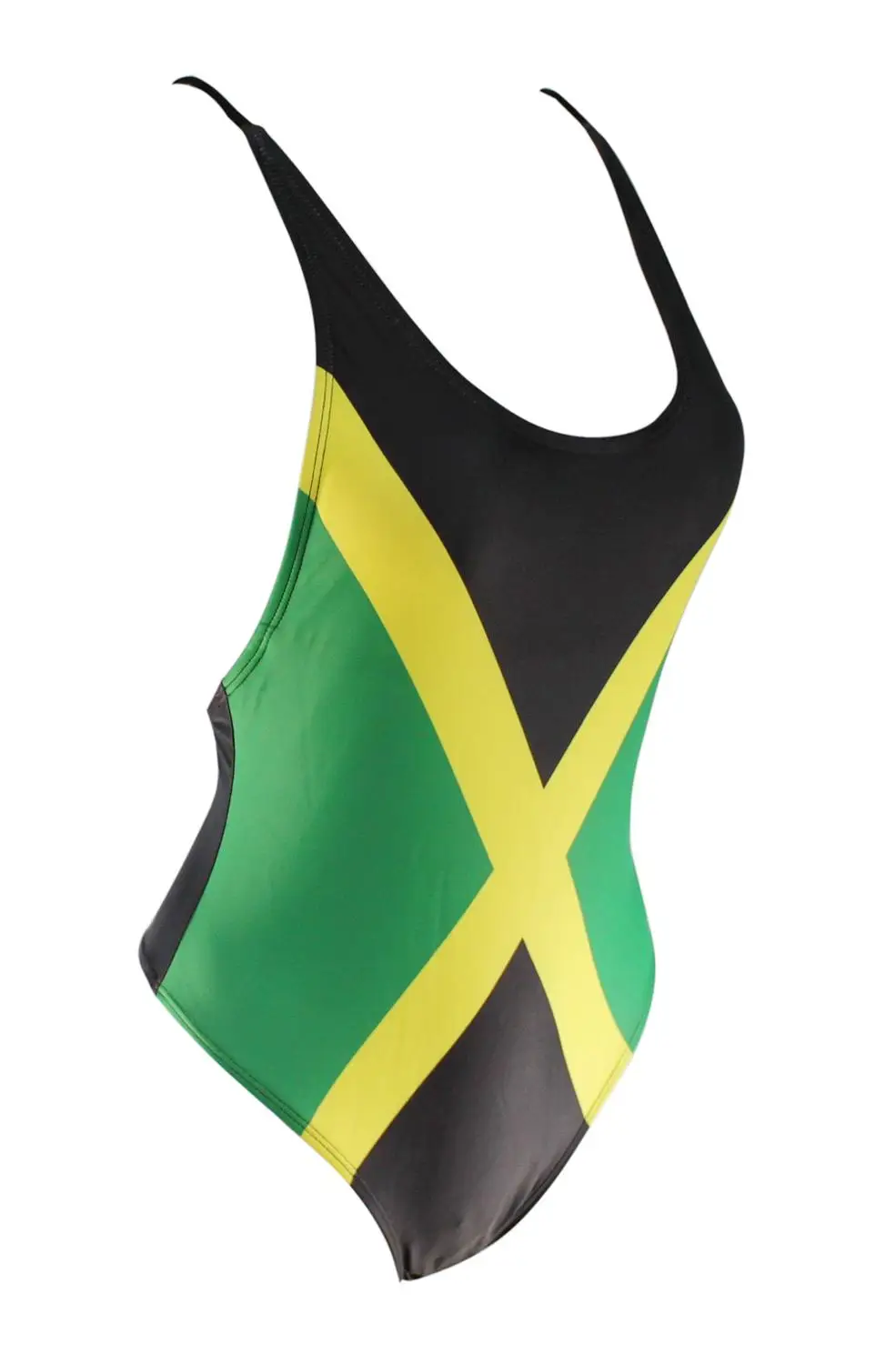 Free shipping sexy Caribbean Jamaica flag One Piece SWIMSUIT SWIMWEAR size M L XL XXL