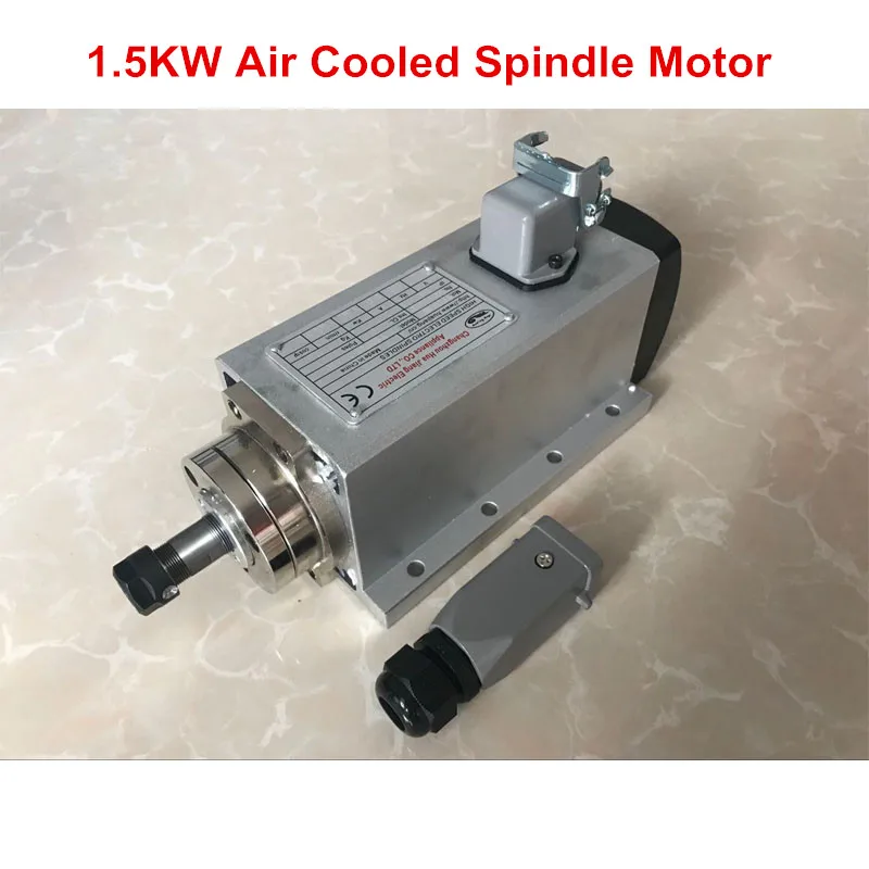 

CNC Square Spindle 1.5KW ER11 220V Spindle Motor 1500W Air Cooled Motor for milling Engraving machine