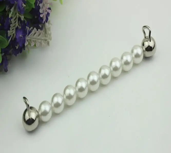 (10 pcs/lot) luggage handbag hardware multi-color metal pearl chain handle