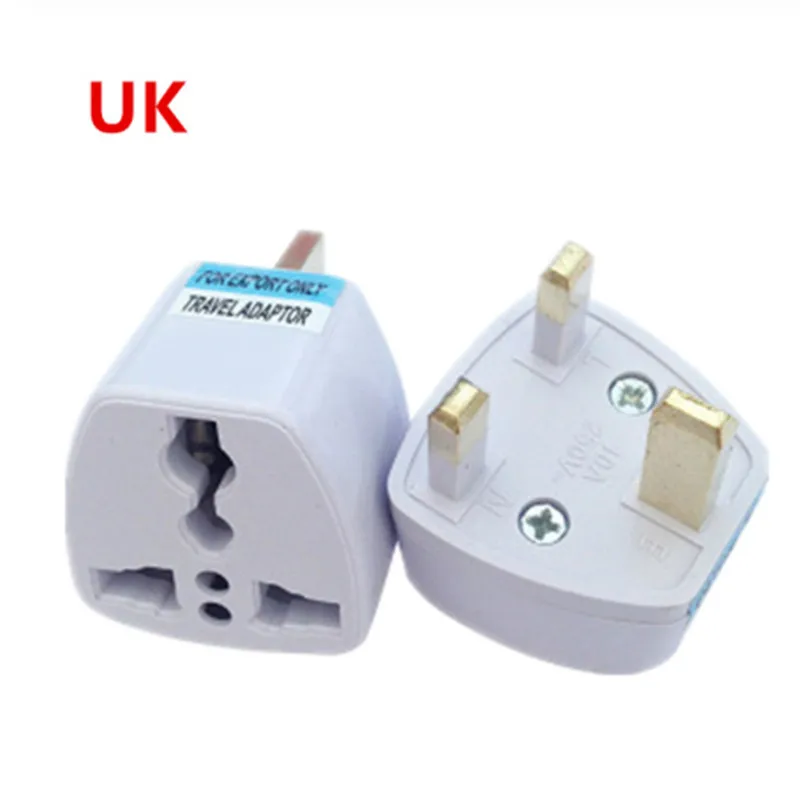 Universal Travel Adapter US AU EU to UK Plug Travel Wall AC Power Adapter 250V 10A Socket Converter Electrical Power Plug