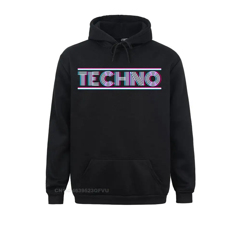 Techno Hoodie Funny Dj Music Underground Rave Men Fashion Camisas Hombre Punk Cotton Print Rock Top Anime Sweater