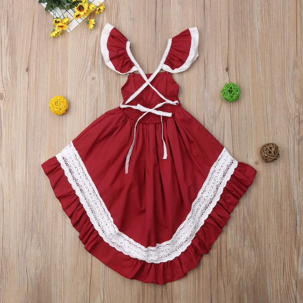 2019 Summer Girls Dresses Sleeveless Lace Princess Dress Birthday Evening Party Tutu Dresses Little Baby Girl Clothes 1-5T