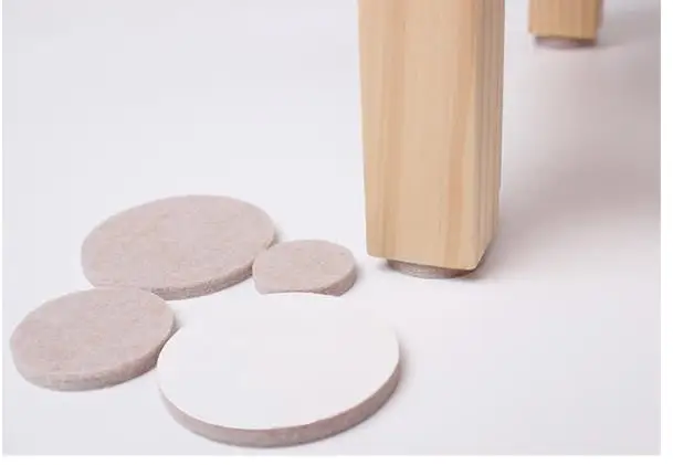 30mm Circular Thick 5MM Self Adhesive Furniture Leg Feet Rug Felt Pads Anti Mat Slip Damper For Chair Bumper Protector Table