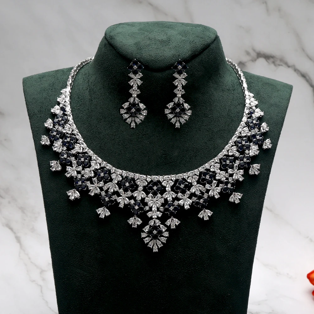 

TIRIM Lovely Flower Zirconia Bridal Jewelry Sets Women Party Luxury Charm CZ Crystal Set Wedding Engagement Bride Accessories