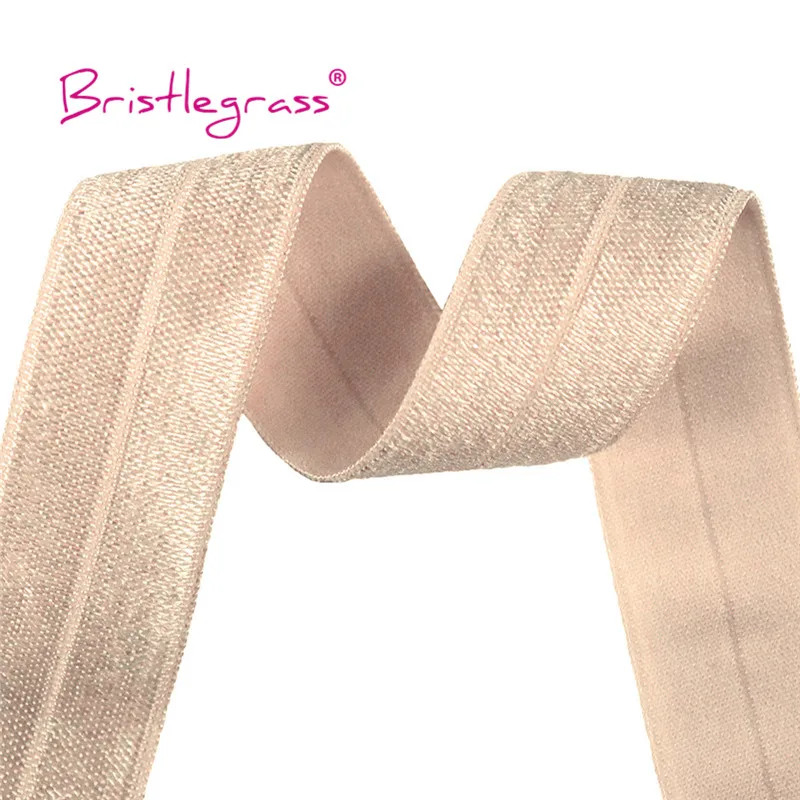 BRISTLEGRASS Großhandel 50 Yard 1 Zoll 25mm Glänzendes FOE Faltbares Elastisches Spandex-Satinband für Stirnbänder, Haarbänder, Kleider und DIY-Näharbeiten – Detail 31
