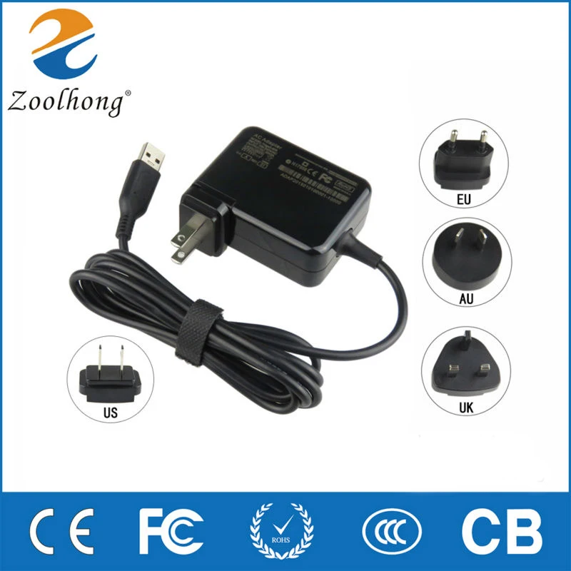 

Zoolhong High Quality 20V 2A 40W AC Laptop Charger Power Adatper For Lenovo miix2 11.6 Portable US/UK/AU/EU 4 Plugs