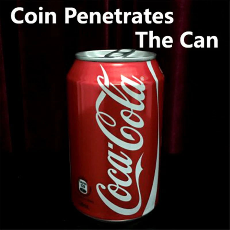 Coin Penetrates The Can (English Can Version) - Close Up Magic Magic Trick Comedy Illusion Magic Props