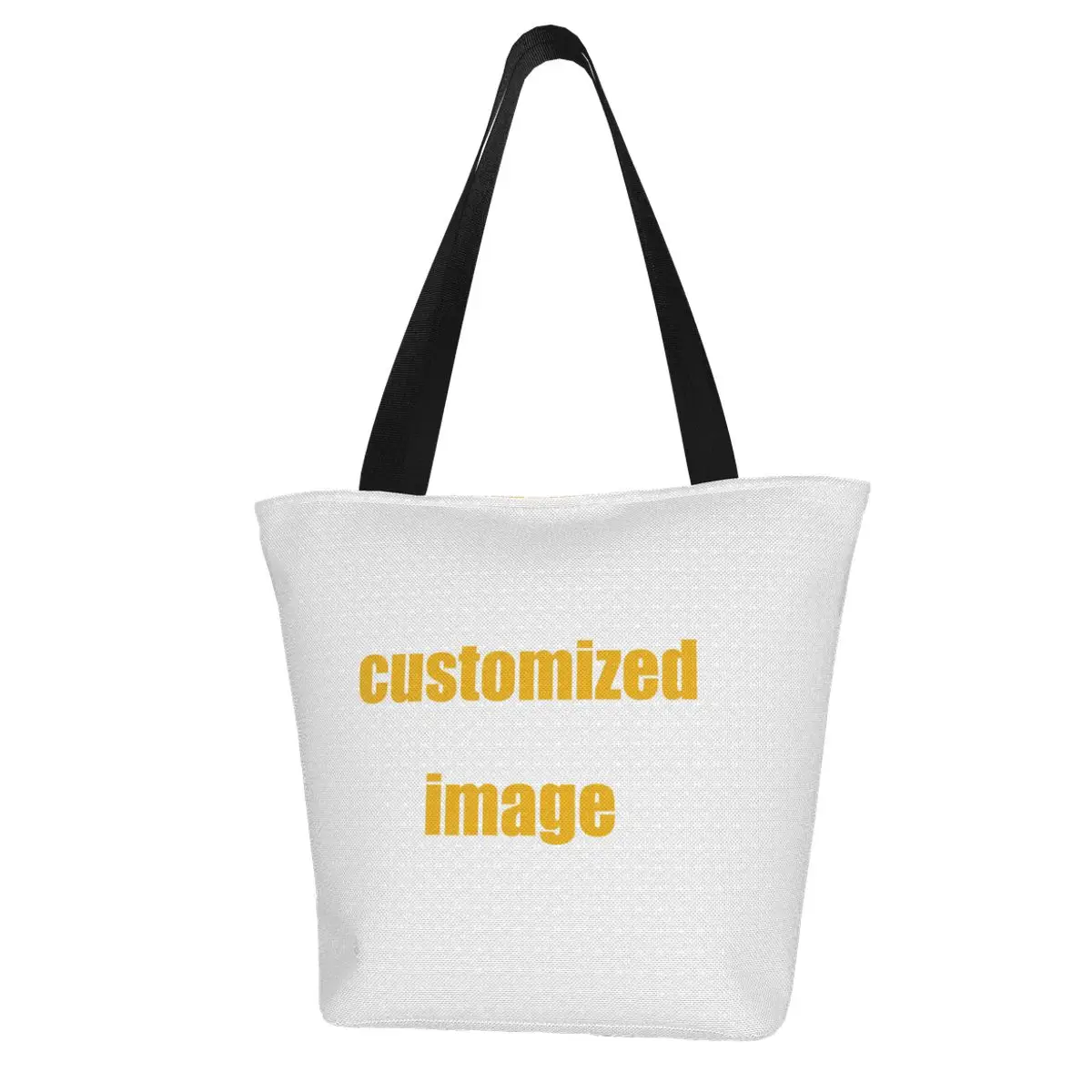 

WHEREISART Customized Printed Women Handbags Tote Shoulder Bags for Ladies Zipper Canvas Shopping Bags Custom Dropshipping