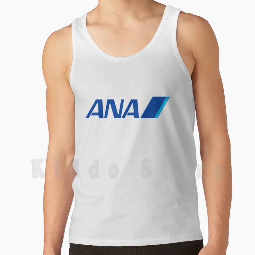 Ana All Nippon Airways Logo Tank Tops Kamizelka bez rękawów Ana Nippon Airways Airplane Boeing Airbus 737 777 747 A350