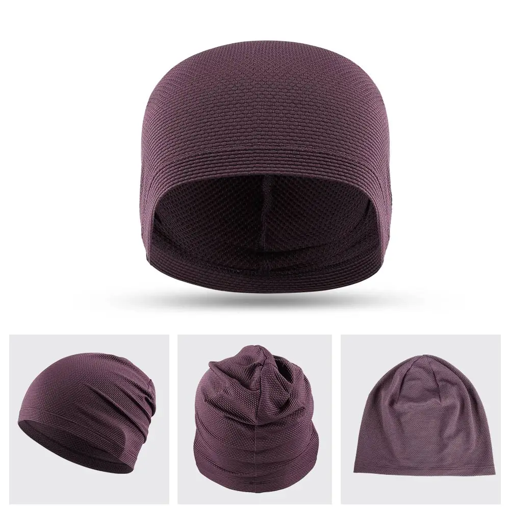 2PCS Schnell trocknende Lauf Caps Sommer Atmungs Kühlen Sport Hüte Outdoor Radfahren Wandern Baseball Skullies Stretchy Beanies Hut – Detail 24