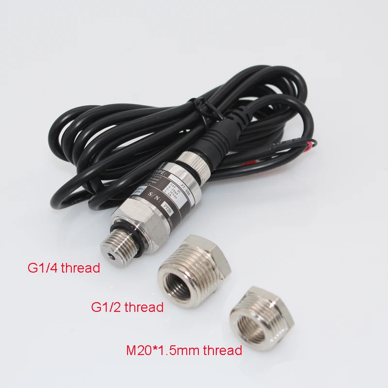 Booster water pump pressure sensor 4-20mA output with G1/2 G1/4 M20*1.5mm thread Pump Inverter Water pressure Sensor transmitter