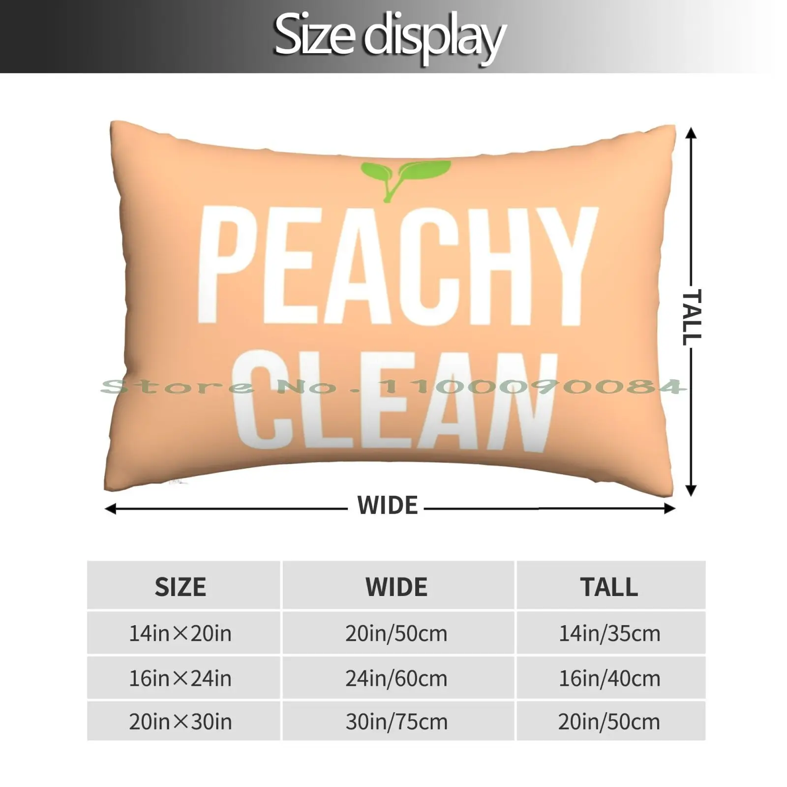 Peachy Clean Pillow Case 20x30 50*75 Sofa Bedroom Peachy Clean Bathmat Boho Quirky Shower Bathtub Funny Quote Punny Vsco