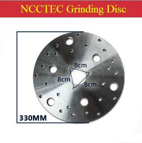 New 13.2'' circular Steel heavy duty rust free disc for Diamond floor grinder 330mm Chassis round plate for install diamond tool