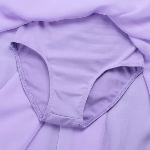 Tulle Princess Ball Gown Teens Ballerina Leotard Dress Kids Girls Gymnastics Ballet Tutu Sequins Top Chiffon Dress Dance Wear - Image 4