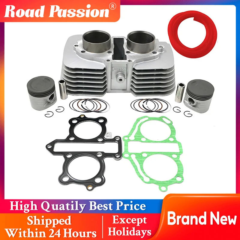 

Road Passion Bore Size STD 53mm Engine Air Cylinder Block & Piston Rings Kit For Honda CA250 CMX250 1996-2011 CMX250C Rebel 250