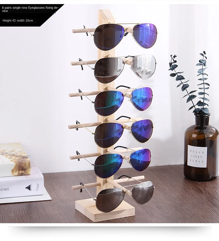 Produktbild von Acryl Sonnenbrillenständer 2-stöckig Drehbar – Transparent, Platz Für 24 Brillen, Inkl. Standfuß, Zur Präsentation & Aufbewahrung
