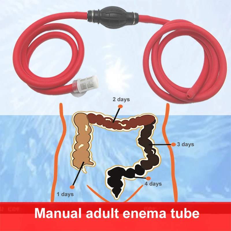 WETIPS Silicone Lavement Intestin Tube Bidet Cleaning Ass Washing Anus Wash Enema Shower Flexible Bidet Enema Douche Device
