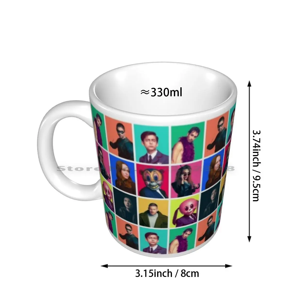 The Umbrella Academy-Character Collage Ceramic Mugs Coffee Cups Milk Tea Mug The Umbrella Academy Umbrella Academy Umbrella