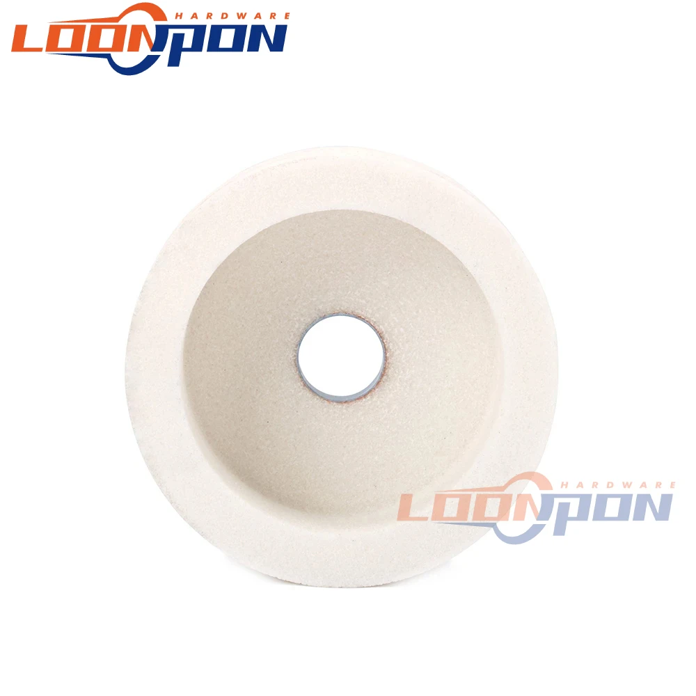 Ceramic Grinding Wheel 100x50x20mm 46/60 Grit Special Grinding Wheel Corundum Ceramic Cup Type Grinding Wheel PA/WA