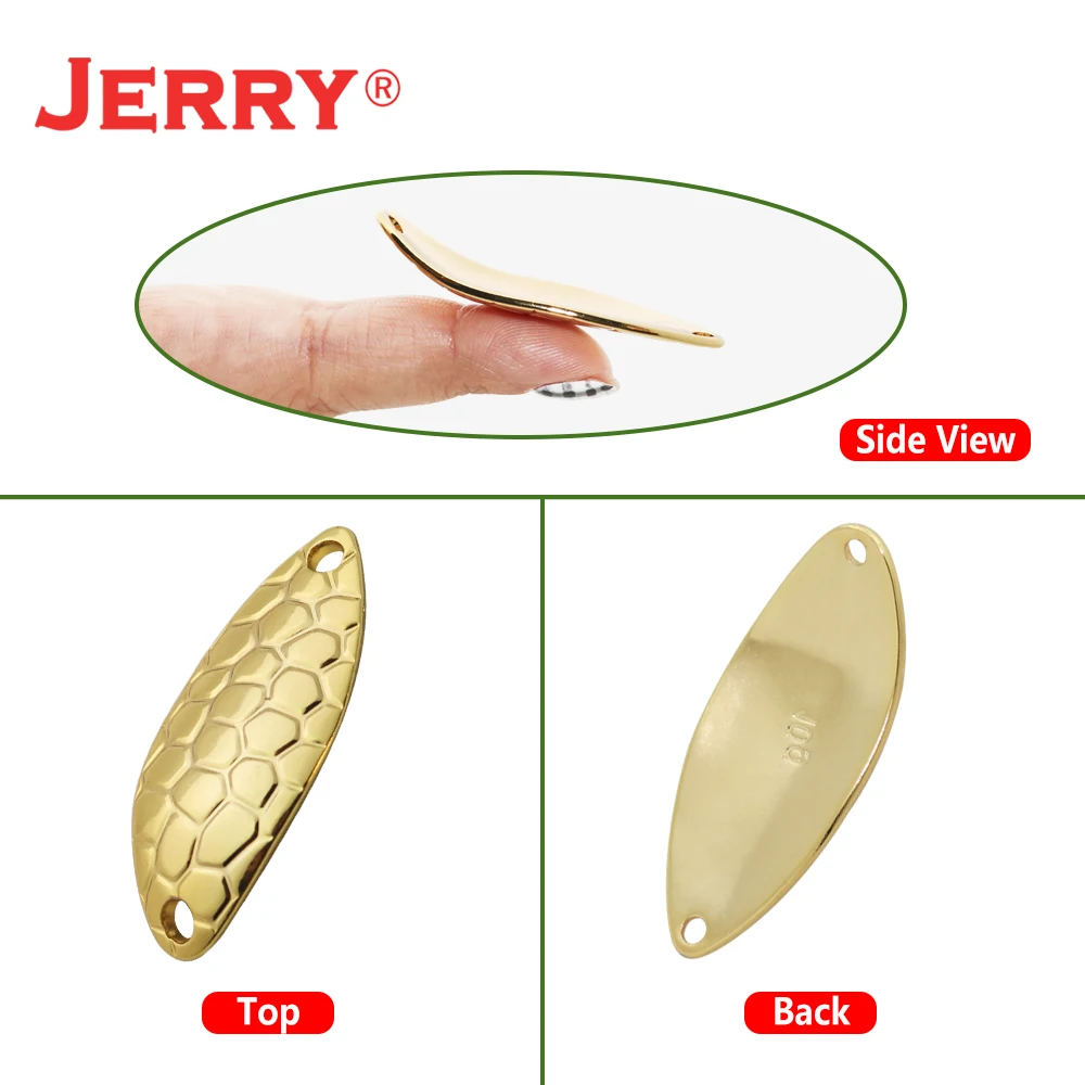 Jerry Unpainted Fishing Spoons Blank Body Metal Lures Armor Lake Area Trout Pike Brass Blinkers Spinner Pesca