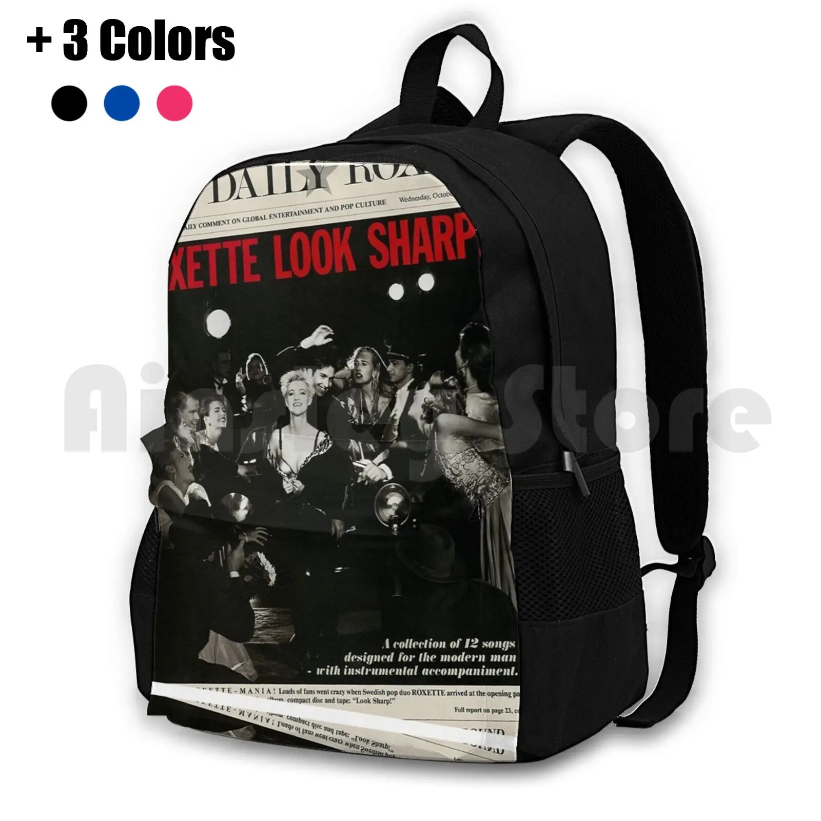 / Cover Outdoor Hiking Backpack Riding Climbing Sports Bag Pop Music Blues Dance Music Pop Soft Music 80s Samvelvet Look It