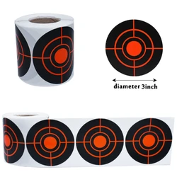 Splatter Targets for Shooting 3 Inch Reactive Paper Target Stickers 200 Self Adhesive Target Roll for BB Gun, Pellet Gun, Airsof