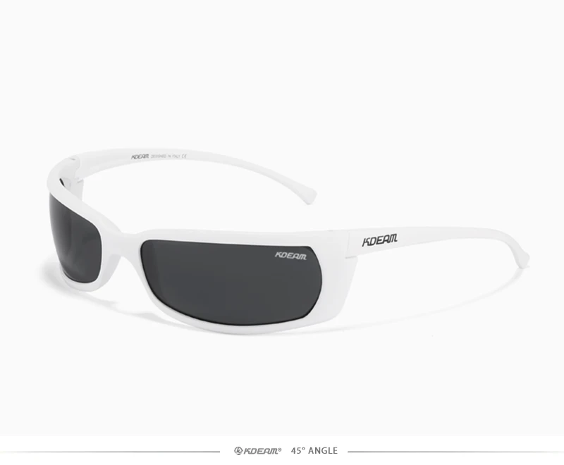 KDEAM Outdoor Sport Brille Polarisierte Sonnenbrille Männer Einzigartig Shaped Gläser Mit Harten Box Minimal Design 2021 – Detail 15