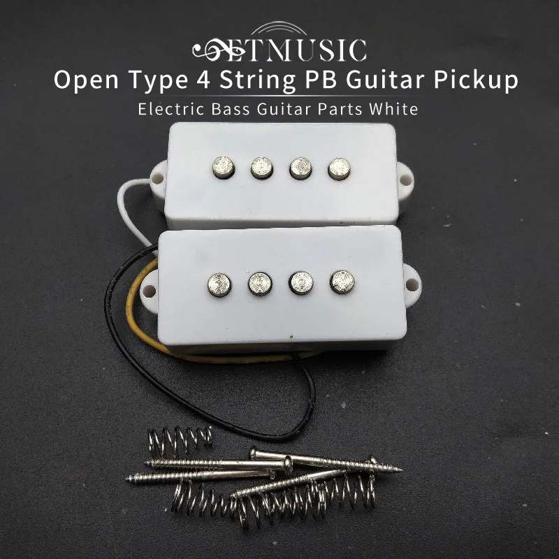 Open Type 4 string Precision P Bass Guitar Pickup For Electric Bass Guitar Parts White