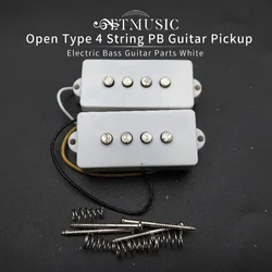 Open Type 4 string Precision P Bass Guitar Pickup For Electric Bass Guitar Parts White