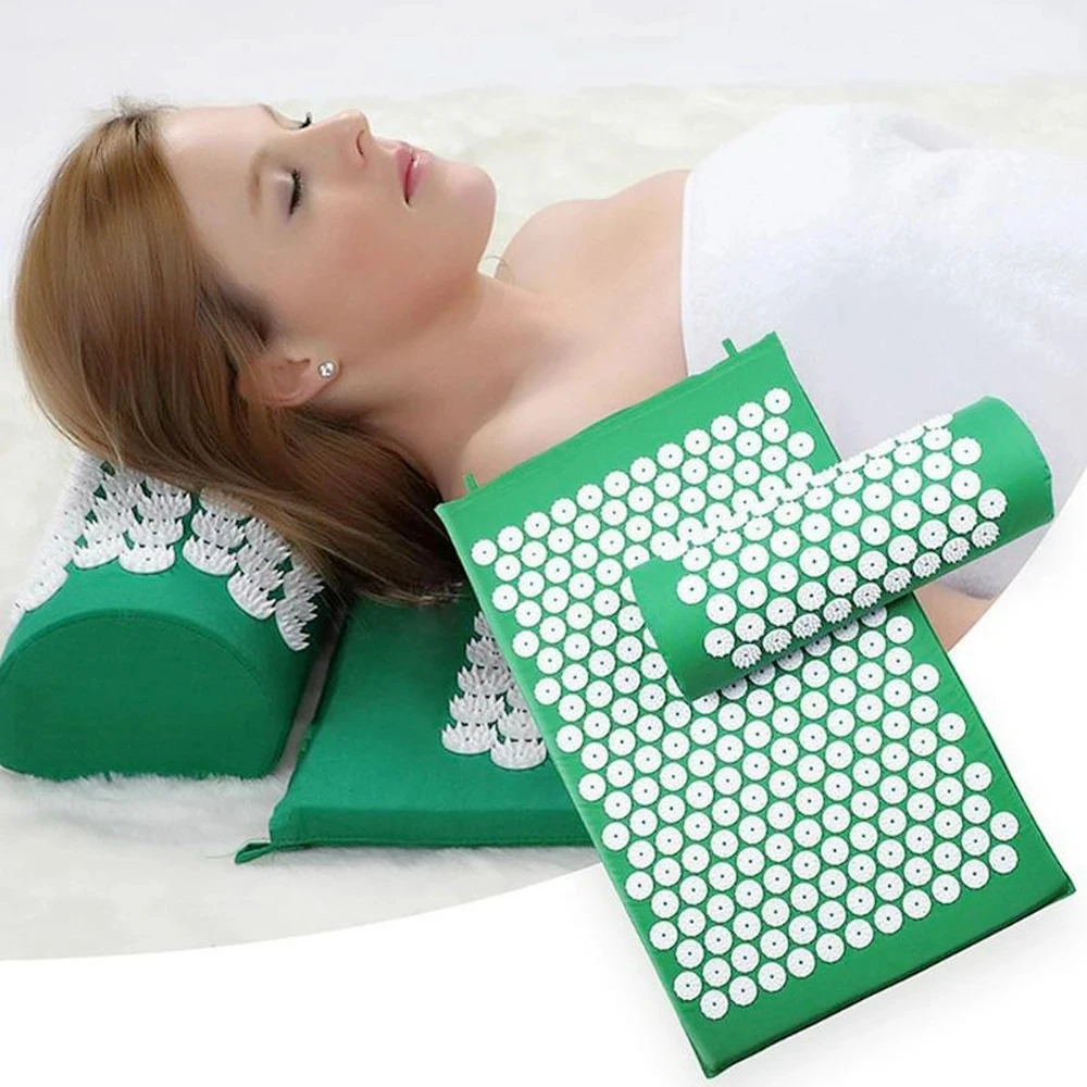 3 pz/set lotus agopuntura mat Yoga massaggio patchwork mat alleviare lo Stress schiena meditazione del corpo digitopressione mat meditazione cuscino