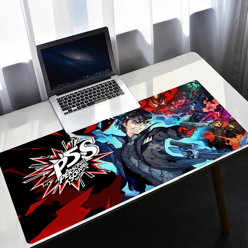 Persona 5 Mouse Pad Besar XXL Gaming Anime Mousepad Kantor Notebook Meja Tikar Padmouse PC Gamer Tikar Aksesoris Komputer untuk CSGO