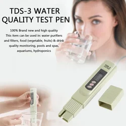 Pluma de filtro de probador de calidad del agua, medidor TDS con rango de medición de 0-9999 ppm, medidor de ppm Ideal para acuarios de agua potable