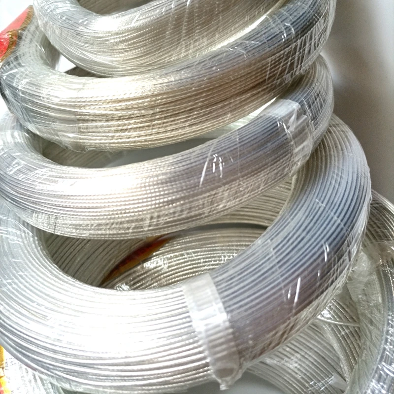 10M High Purity Silver Plated 6N OFC Wire Copper Cable For Hifi Audio DIY Amplifier Headphone Speaker cable