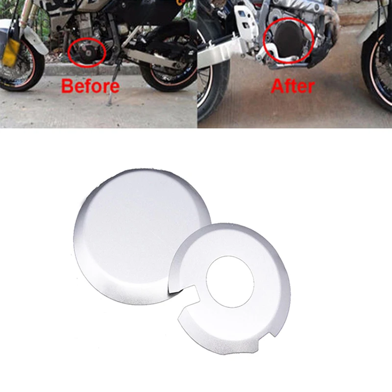 

Engine Ignition Clutch Case Protection Covers Guards Kit For Kawasaki KLX400 Suzuki DRZ400 S SM E All Year Motorcycle Silver