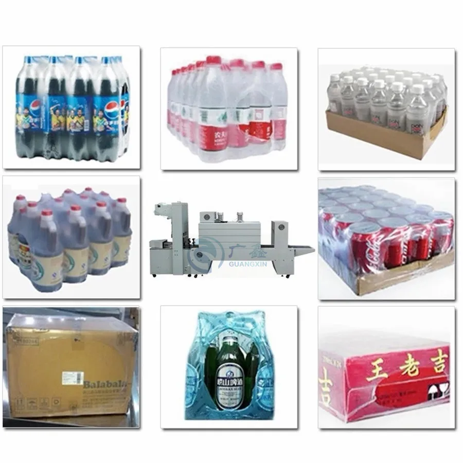 Semi auto PE Shrink Tunnel Machine BZJ5038B with BSE5040A Shrink Packaging Machine ,Sleeve Wrapper For Beverage  water bottles