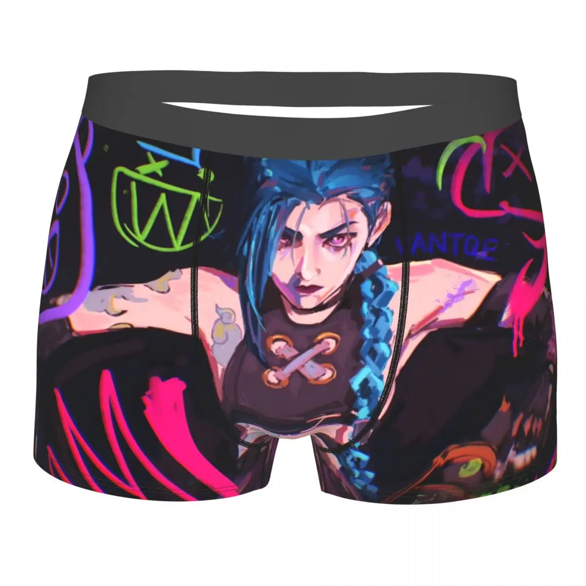 

Arcane Underpants Breathbale Panties Male Underwear Print Shorts Boxer Briefs