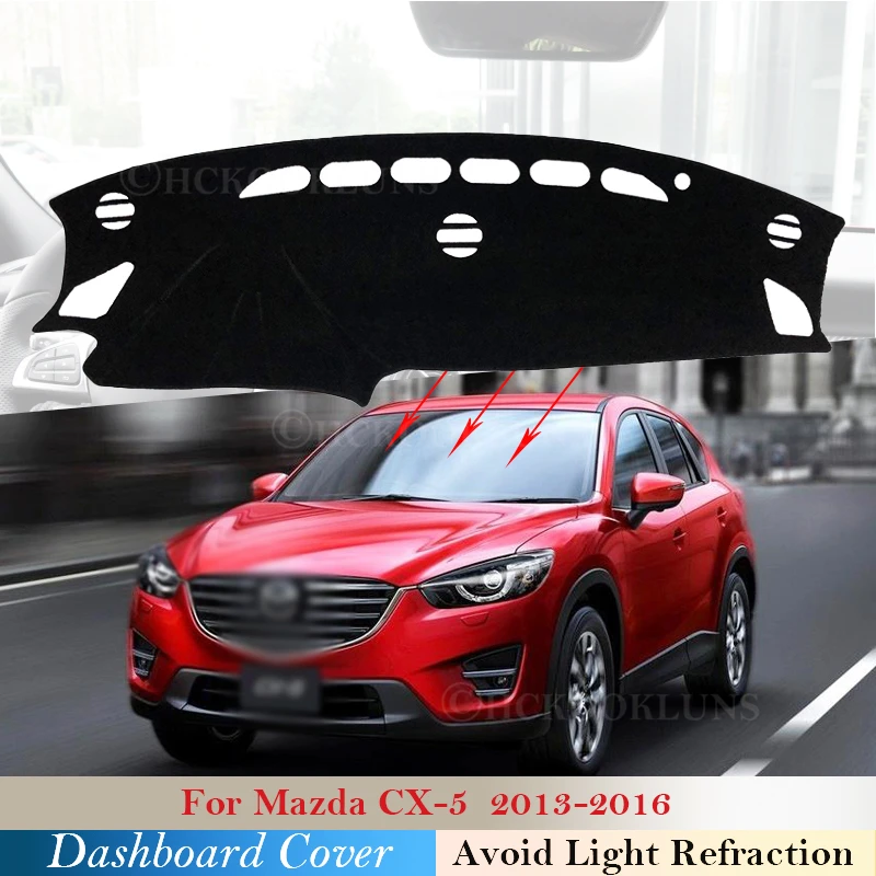 Dashboard Cover Protective Pad for Mazda CX-5 2013 2014 2015 2016 KE Car Accessories Dash Board Sunshade Anti-UV Carpet CX5 CX 5