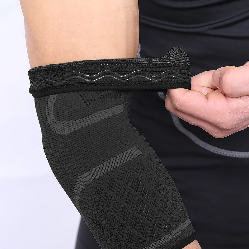 Aolikes 1Pcs Elleboog Ondersteuning Elastische Gym Sport Elleboog Beschermende Pad Absorberen Zweet Sport Basketbal Arm Mouw Elleboog Brace