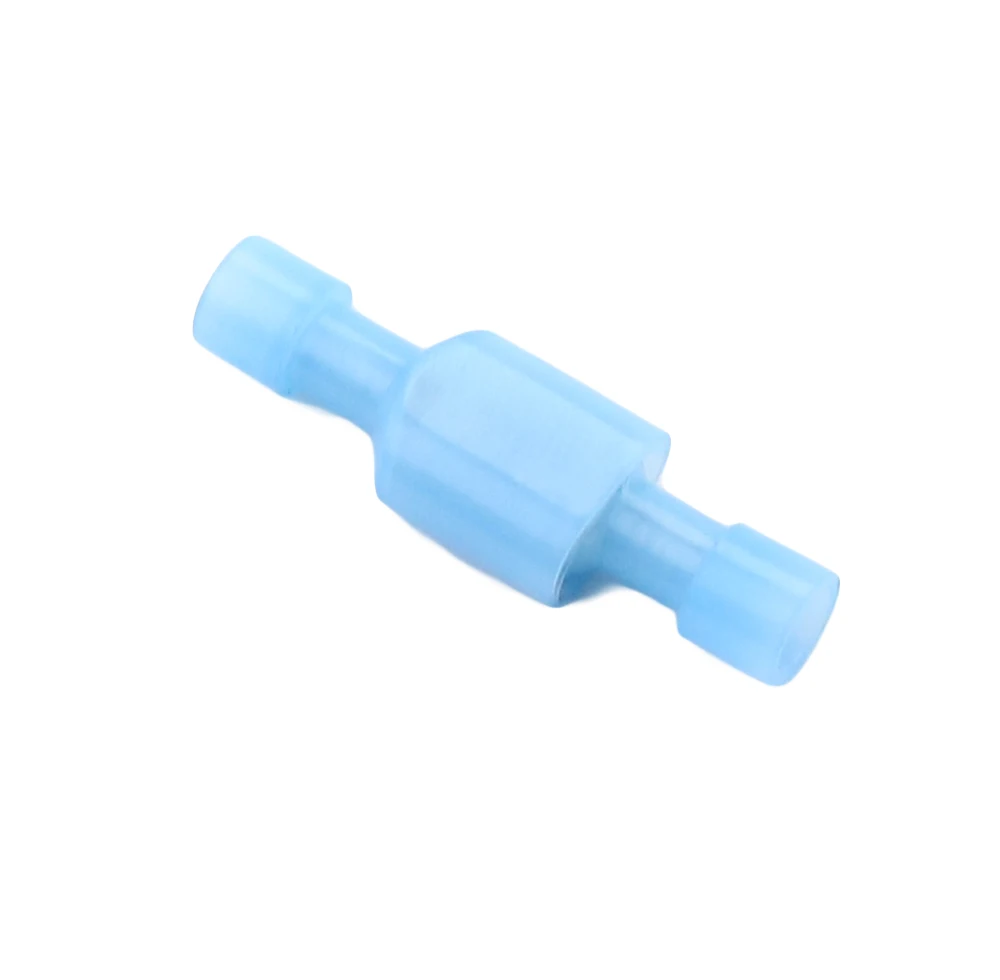 FDFN2-250 MDFN2-250 transparent Blue Fully Insulated Spade Electrical Crimp Connectors- Mixed Male & Female