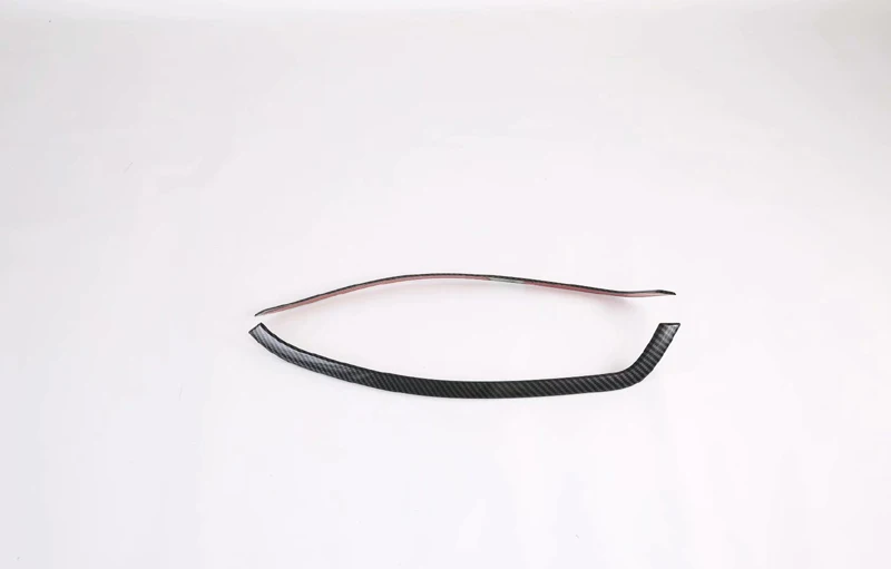 For Hyundai Venue 2019 2020 2021 2022 Car Accessories Carbon Fiber Style Headlamp lamp eyebrow trim molding