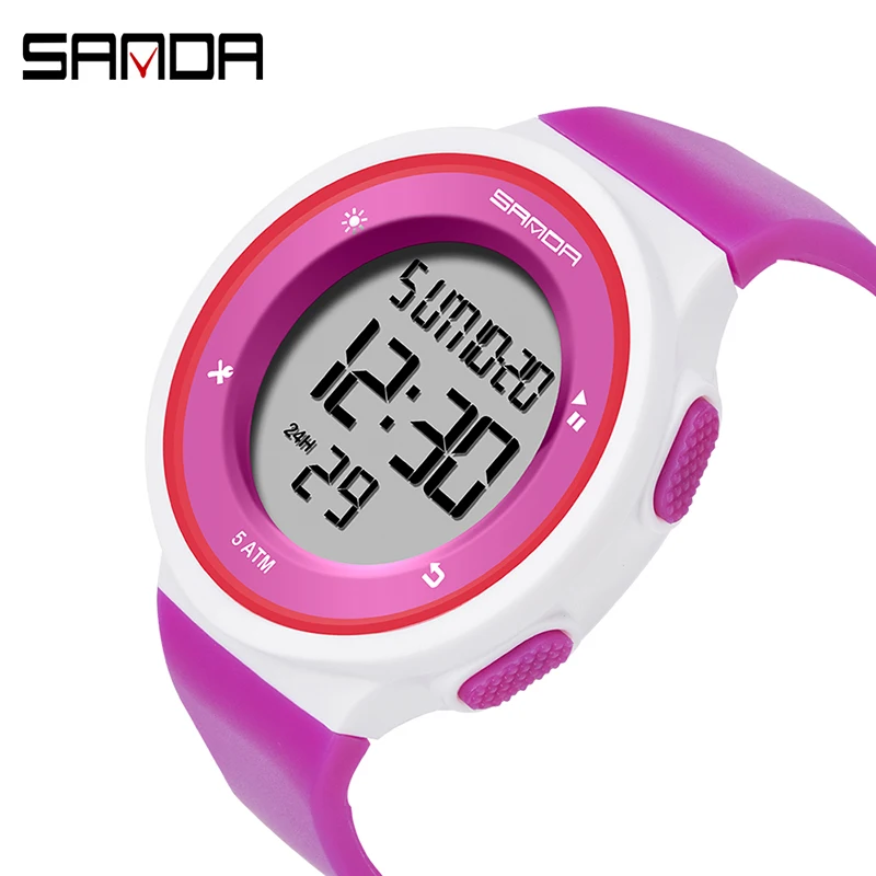 Sanda Outdoor Sport Watch Men Multifunction Chronograph 5bar Waterproof Alarm Clock Digital Wristwatches Reloj Hombre 2019 New