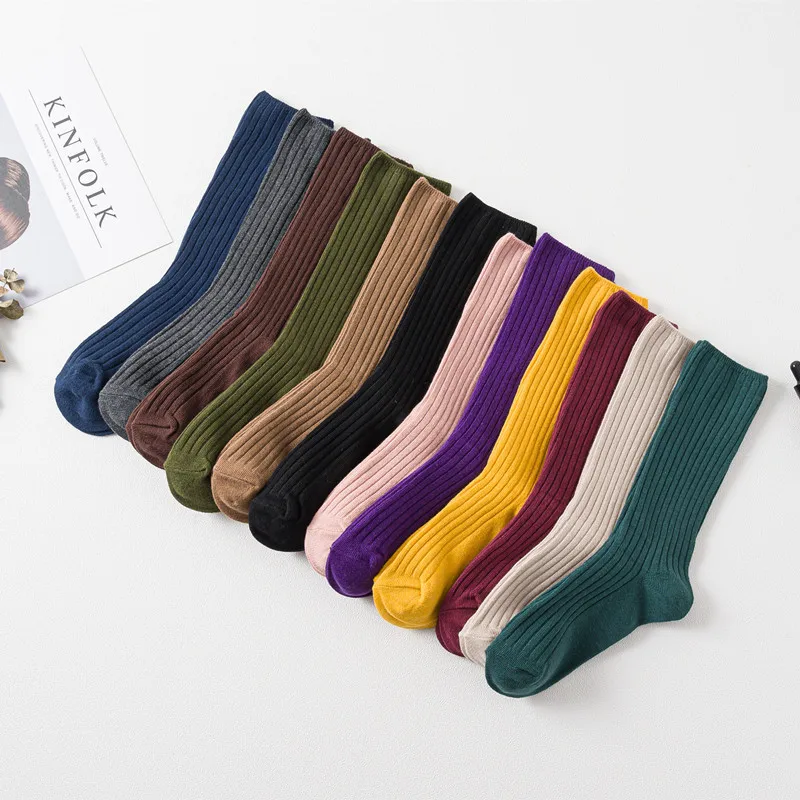 

Free shipping new young girl fashion candy solid socks sweet Teenagers cotton 6pair/lot direct sales students high quality