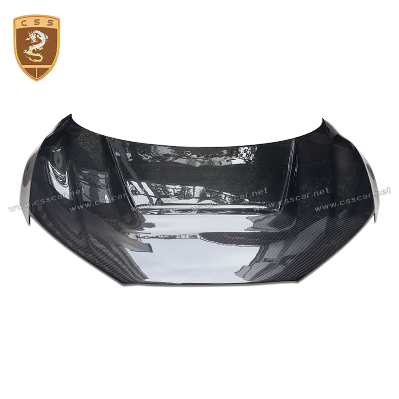 

CSS Design Black Real carbon fiber engine hood for Audi R8 2007-2015 Fiberglass Bonnet for Audi R8 PPI Style Auto engine bonnet