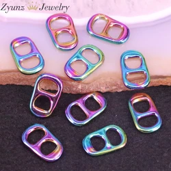 20PCS, Soda Pop Tab Charm, Pull Tab, Purple Green Soda Cap Charm, Can Tab Pendant Charm, Jewelry Making Component