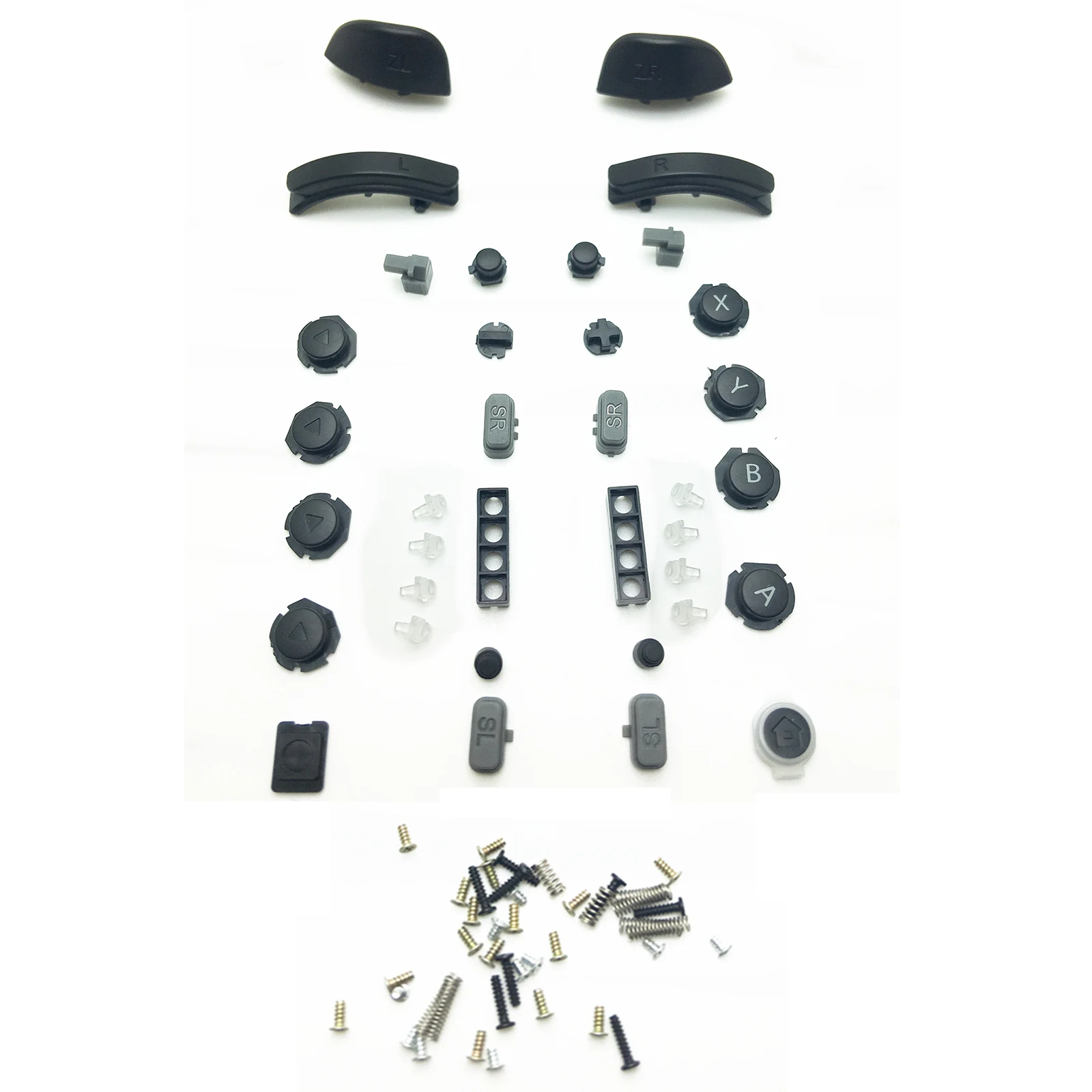 Reemplazo de mango completo A B X Y, botones, tornillos para Nintendo Switch NS Joy Con, controlador de juego, Botón izquierdo Y derecho, accesorios