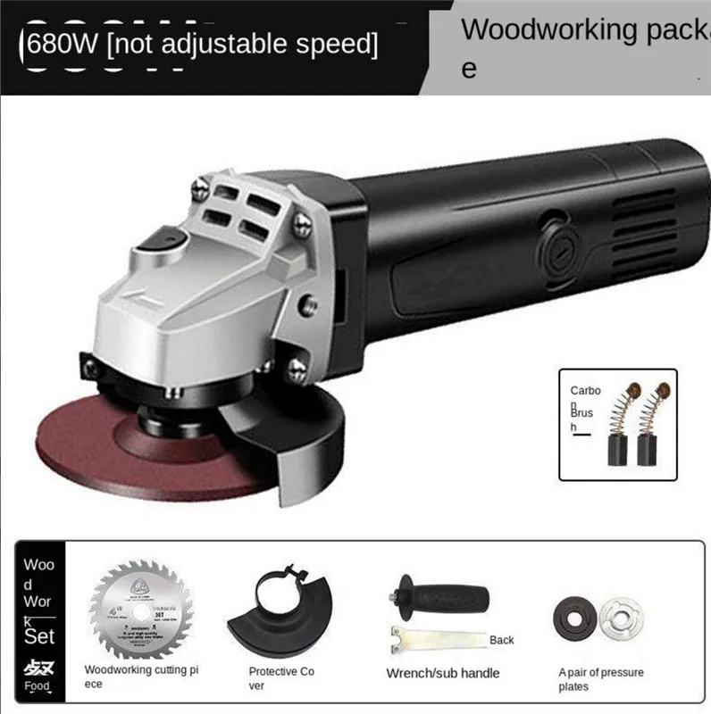 Amoladora angular de velocidad Variable/constante para moler corte de Metal eléctrica 11000 RPM para eliminación de materiales de alta velocidad 680/2000w