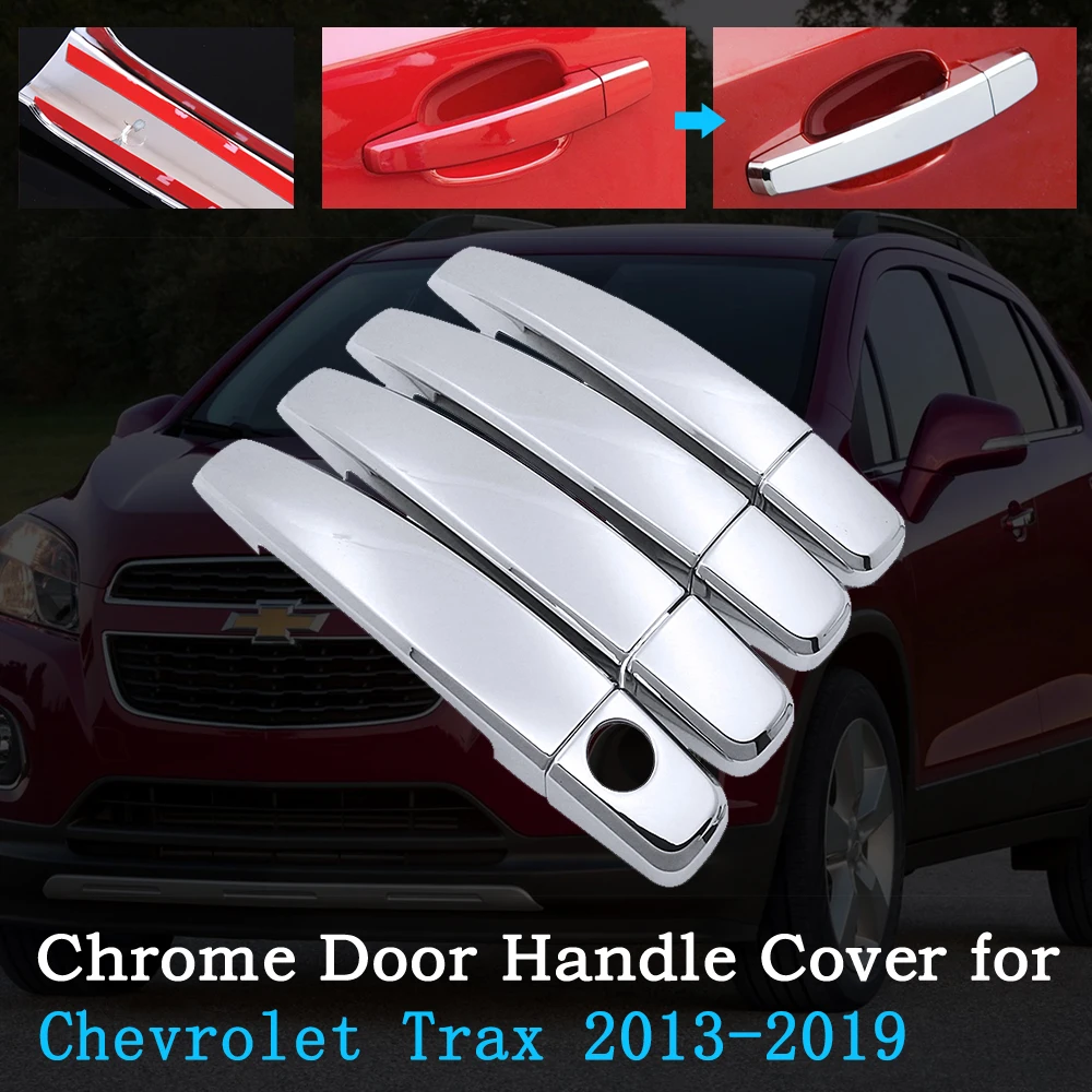 

Хромированная крышка дверной ручки автомобиля для Chevrolet Holden Trax Tracker 2013 ~ 2019 комплект отделки внешние аксессуары 2014 2015 2016 2017 2018